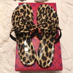 Tory Burch Miller Sandals in natural leopard